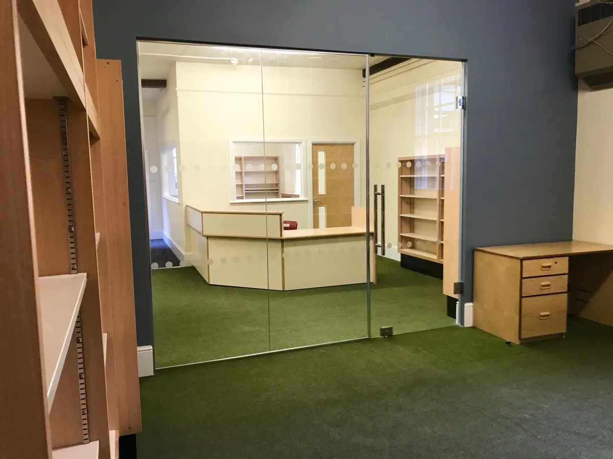 Library Office and Archive Room construction project by Aldwick Building Company